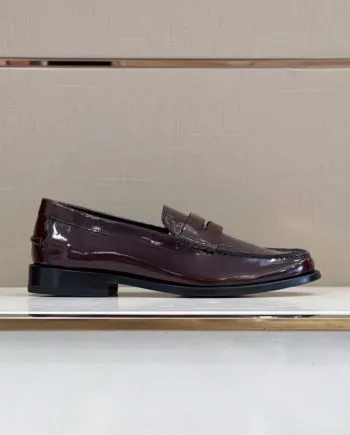 GCI Men's GG Embossed Loafers Horsebit Dark Brown For Men 699501