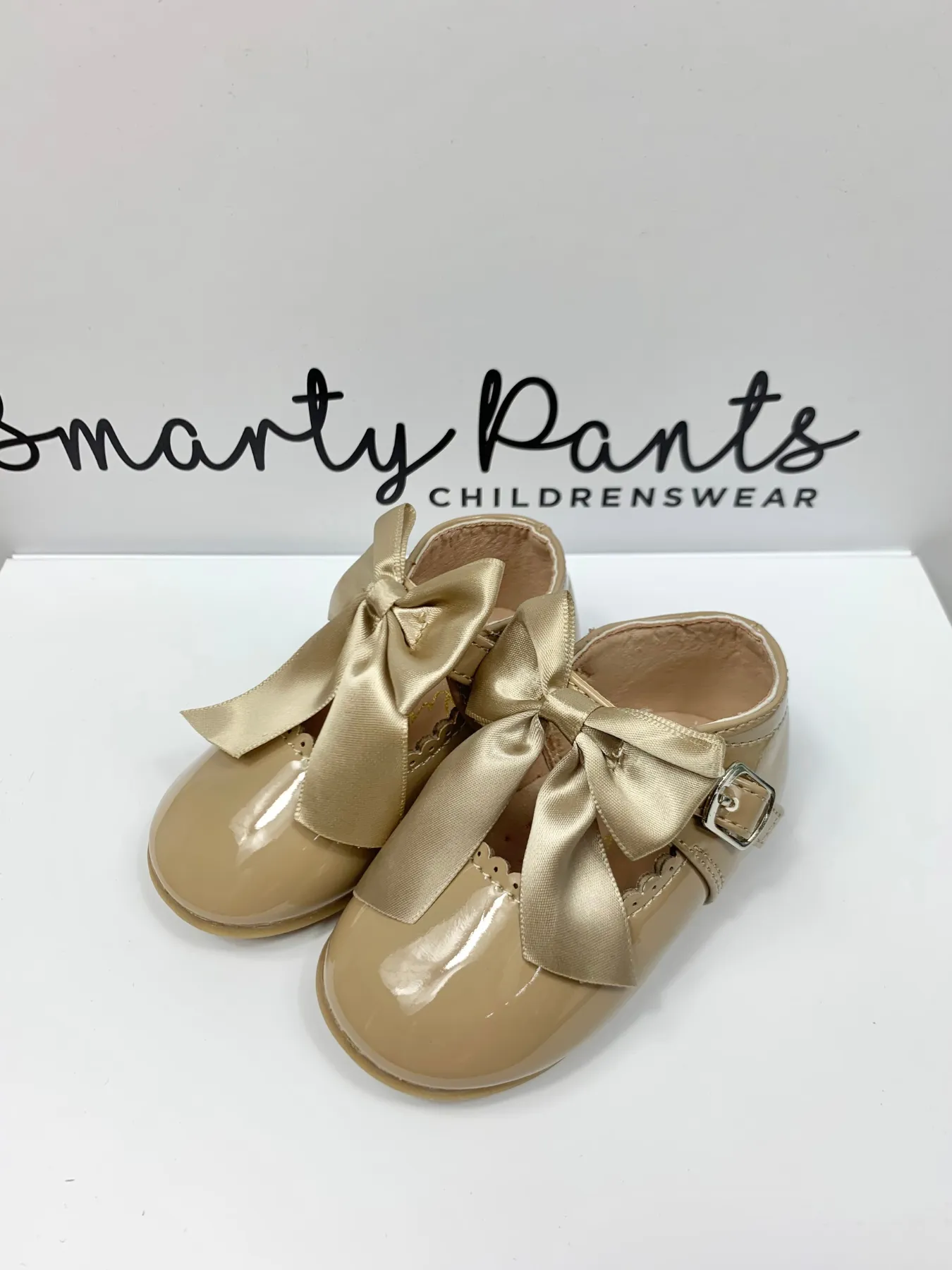 Girls Camel 'Kylie' Bow Shoes