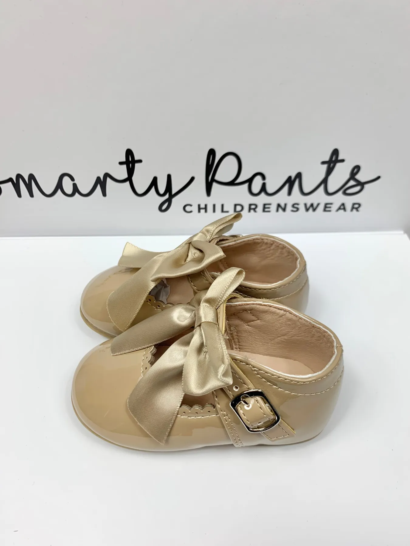 Girls Camel 'Kylie' Bow Shoes