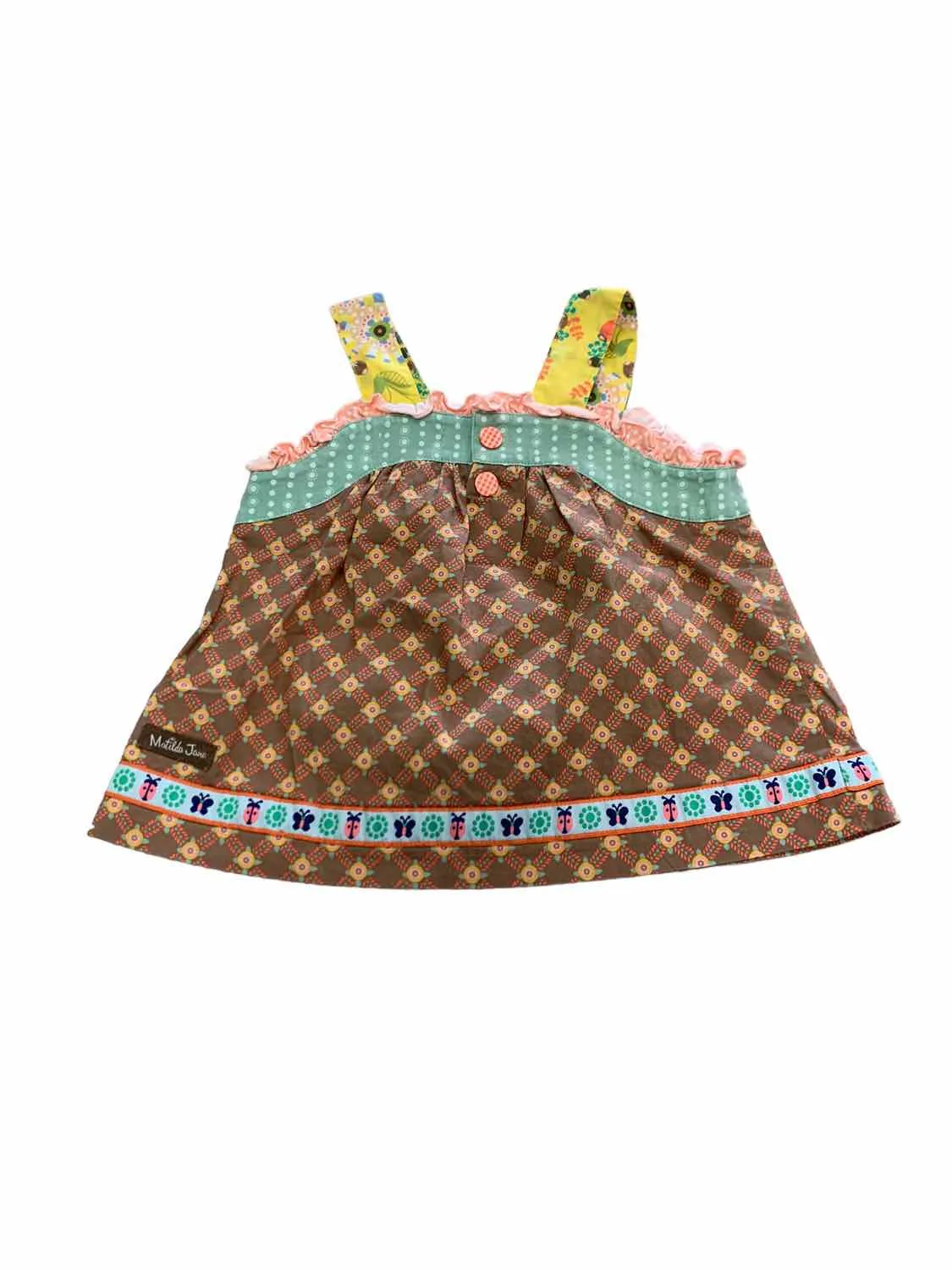 Girls Child Size 4 Matilda Jane* Brown Print Tops