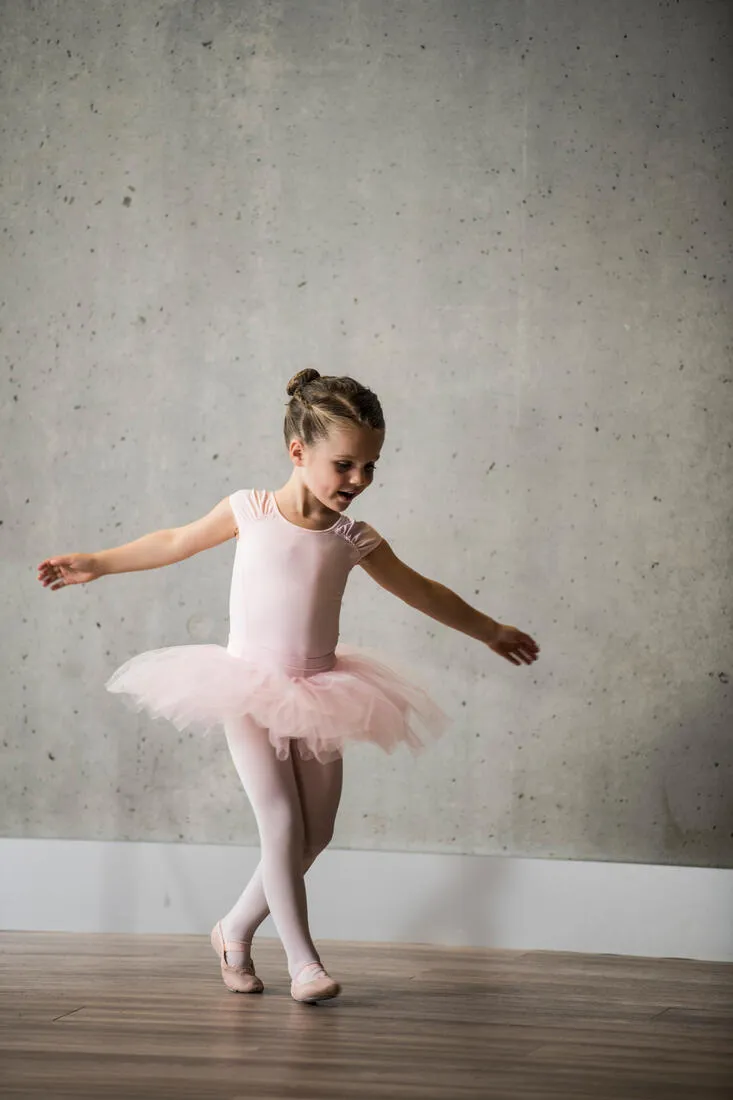 Girls' Short-Sleeved Ballet Leotard
