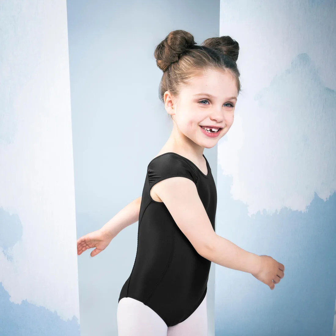 Girls' Short-Sleeved Ballet Leotard