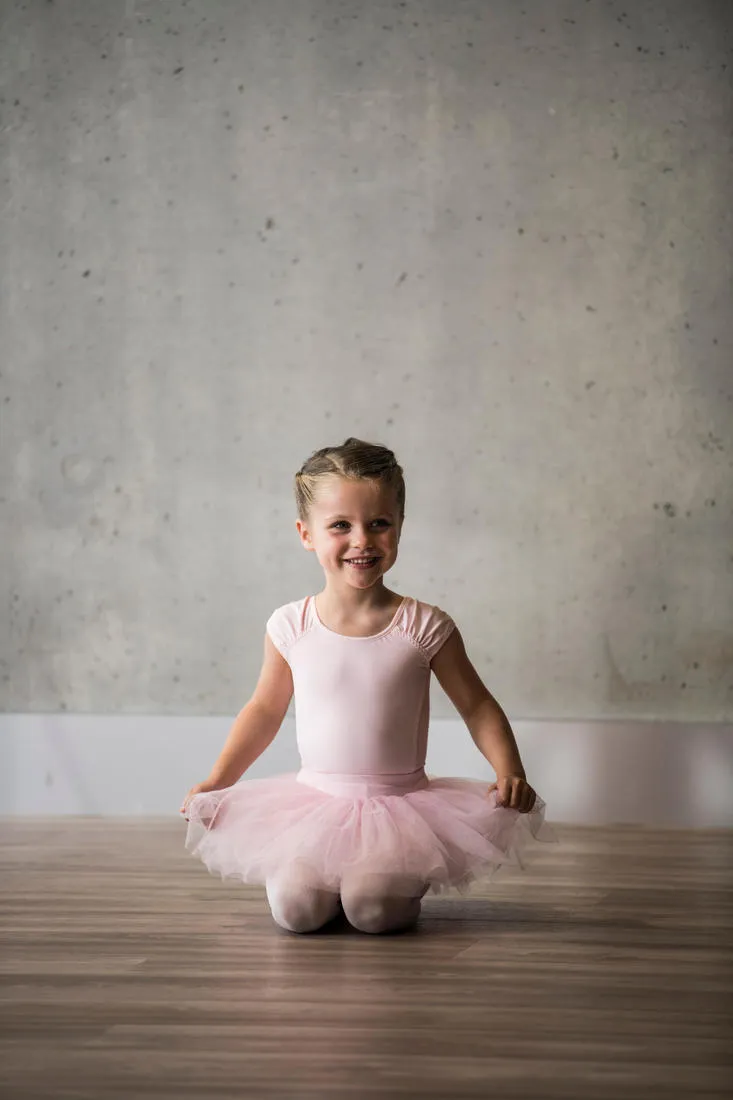 Girls' Short-Sleeved Ballet Leotard
