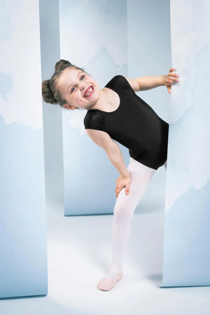 Girls' Short-Sleeved Ballet Leotard