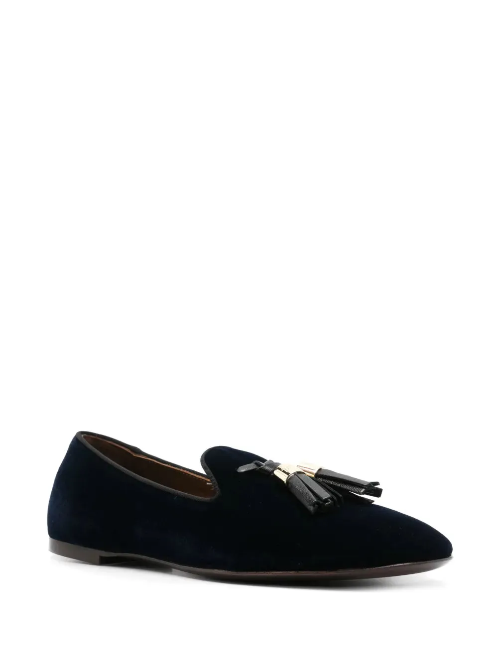 Giuseppe Zanotti tassel-detailed velvet loafers