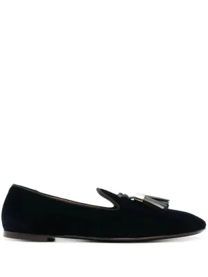 Giuseppe Zanotti tassel-detailed velvet loafers