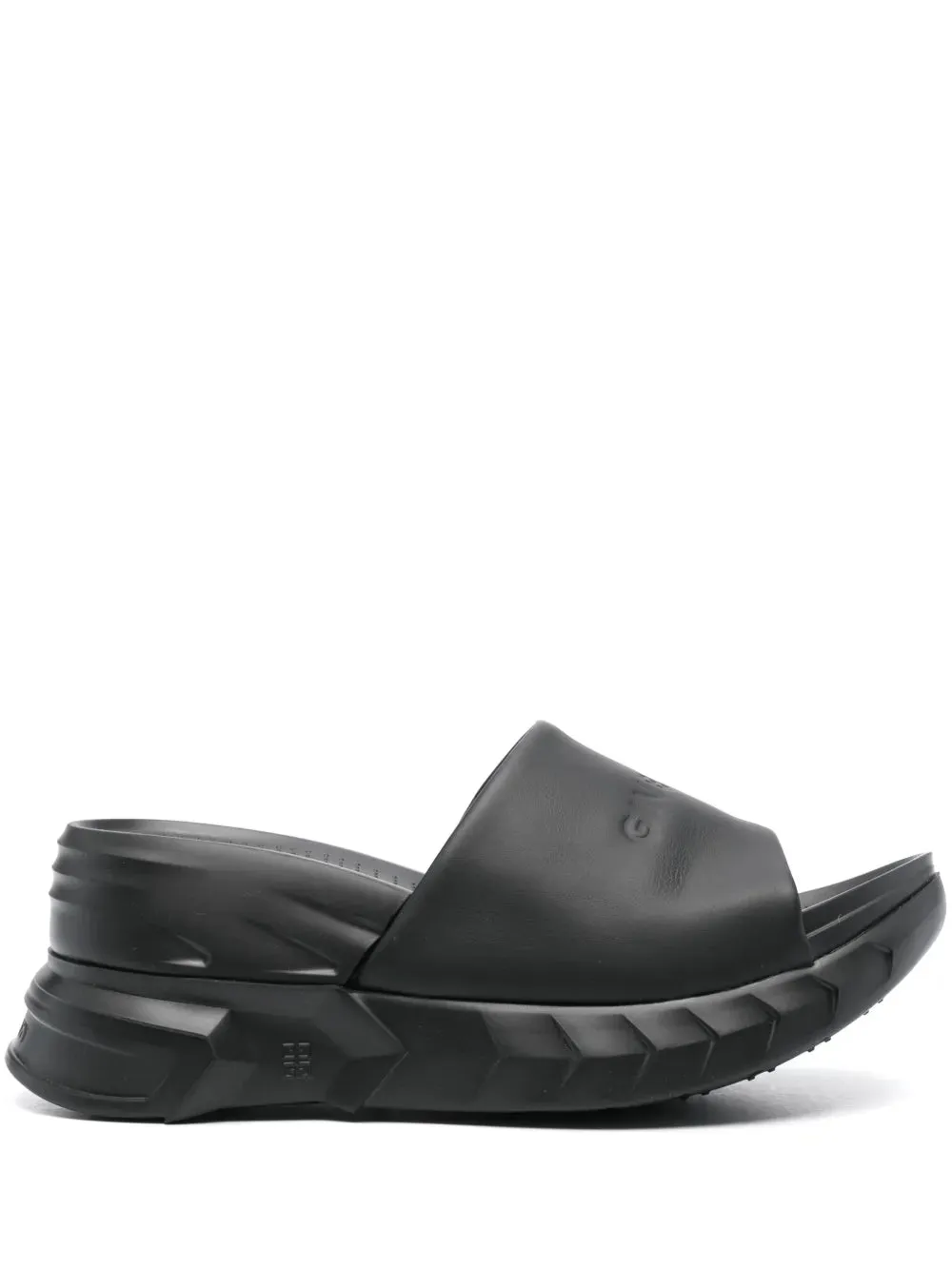 Givenchy logo-debossed leather slides