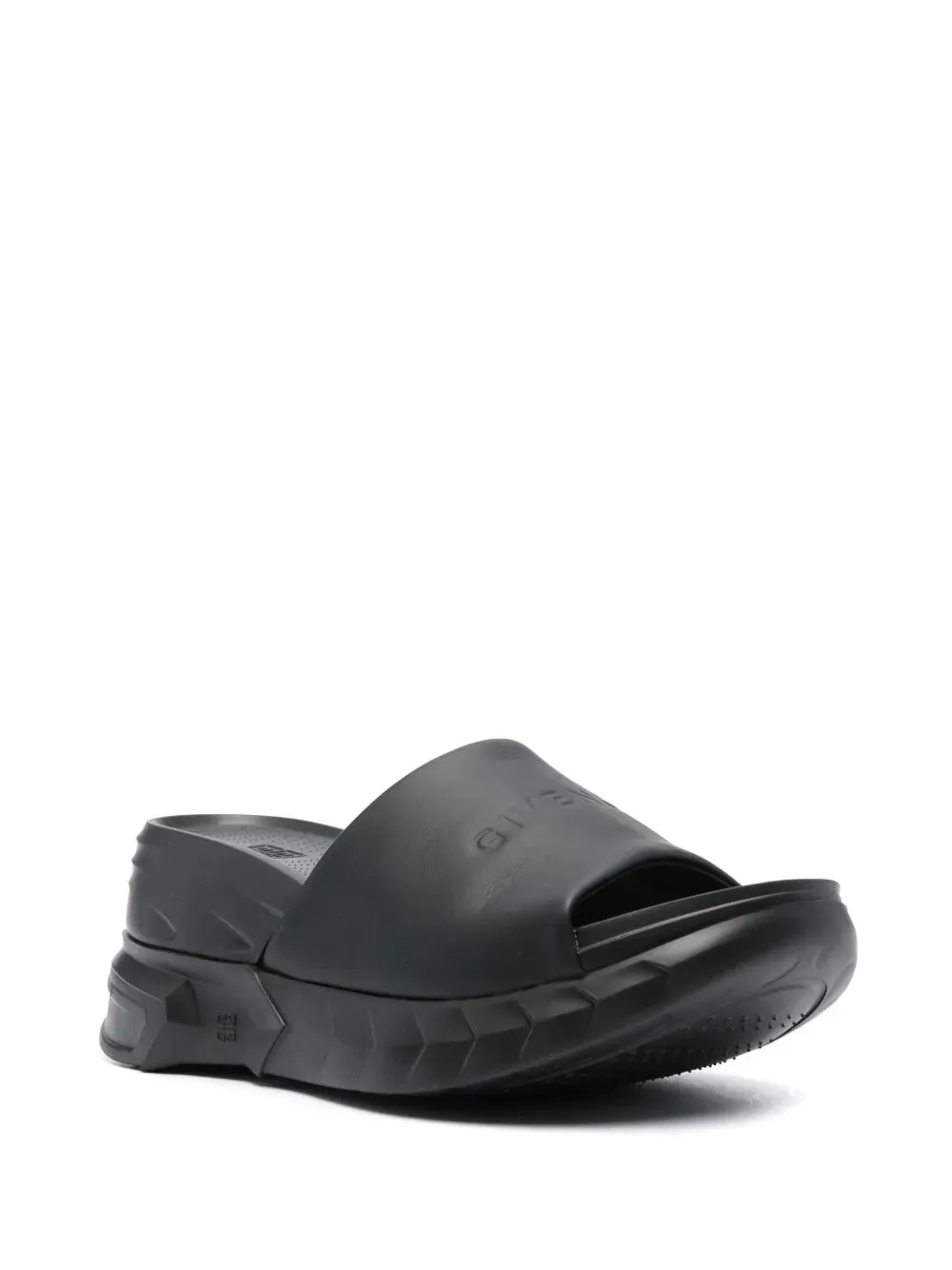 Givenchy logo-debossed leather slides
