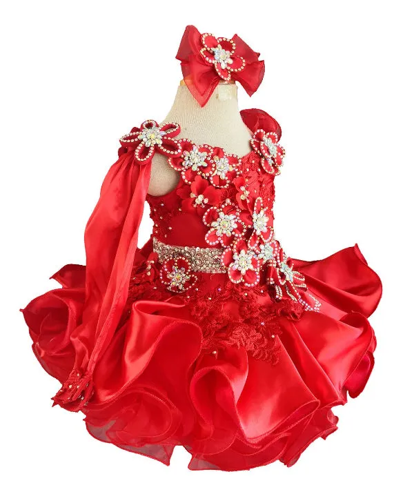 Glitz Beaded Bodice Little Girl/Baby Girl/Baby Miss Cupcake Pageant dress