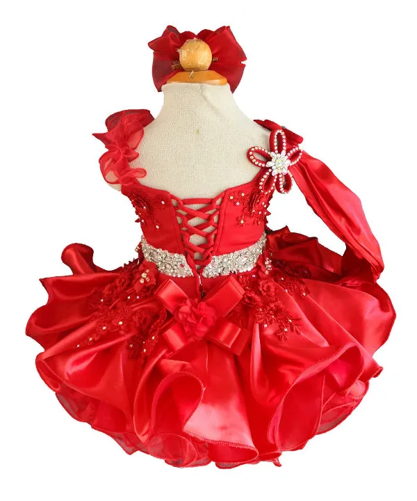 Glitz Beaded Bodice Little Girl/Baby Girl/Baby Miss Cupcake Pageant dress