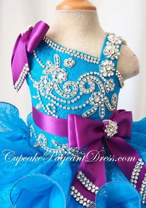 Glitz One Shoulder Infant/toddler/baby/children/kids Girl's Pageant Dress