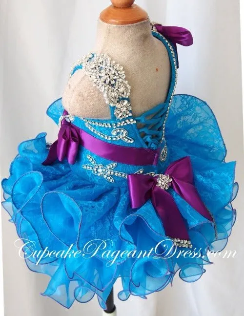 Glitz One Shoulder Infant/toddler/baby/children/kids Girl's Pageant Dress