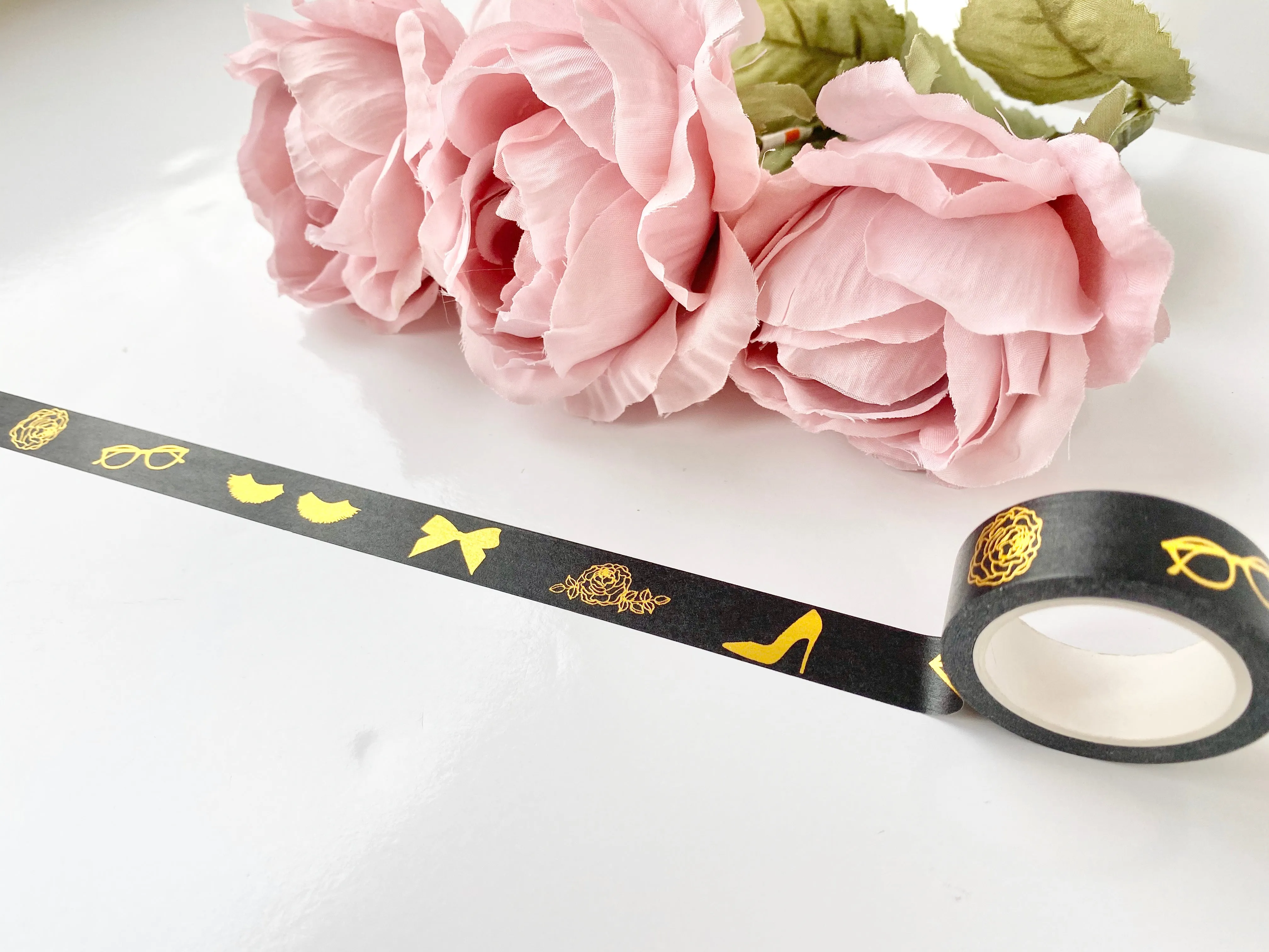 Goal Digger Black and Gold Foil Tape