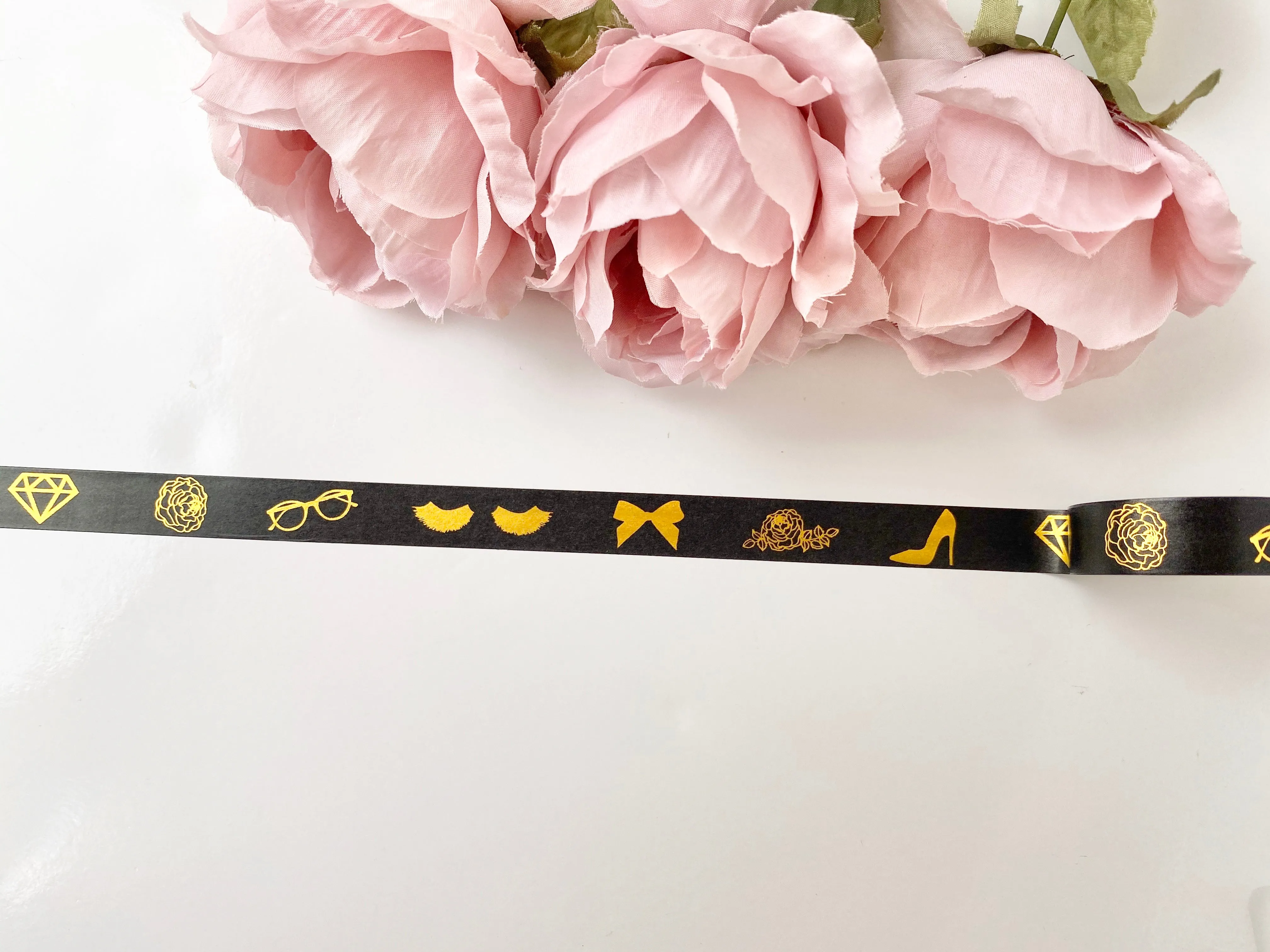 Goal Digger Black and Gold Foil Tape