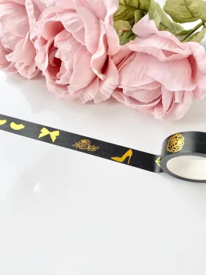 Goal Digger Black and Gold Foil Tape
