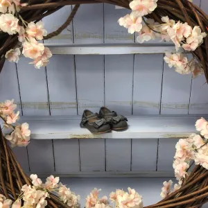 Grey Bow Shoes