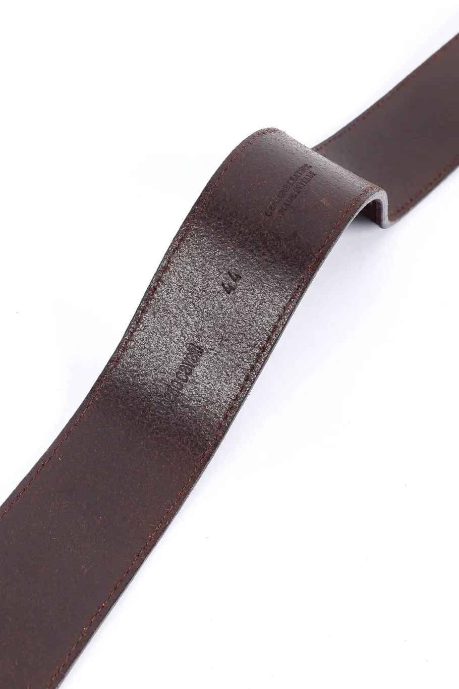 Hammered Swirl Suede Belt