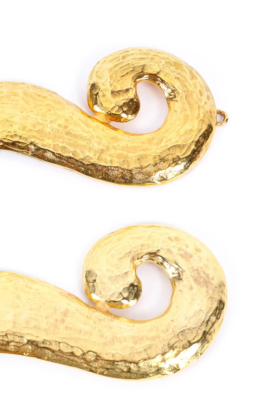 Hammered Swirl Suede Belt