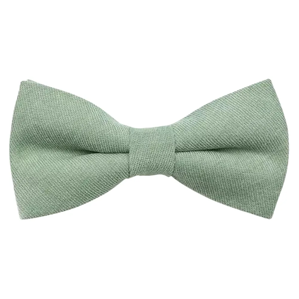 Harrison Sage Green Boy’s Bow Tie and Eucalyptus Braces Set
