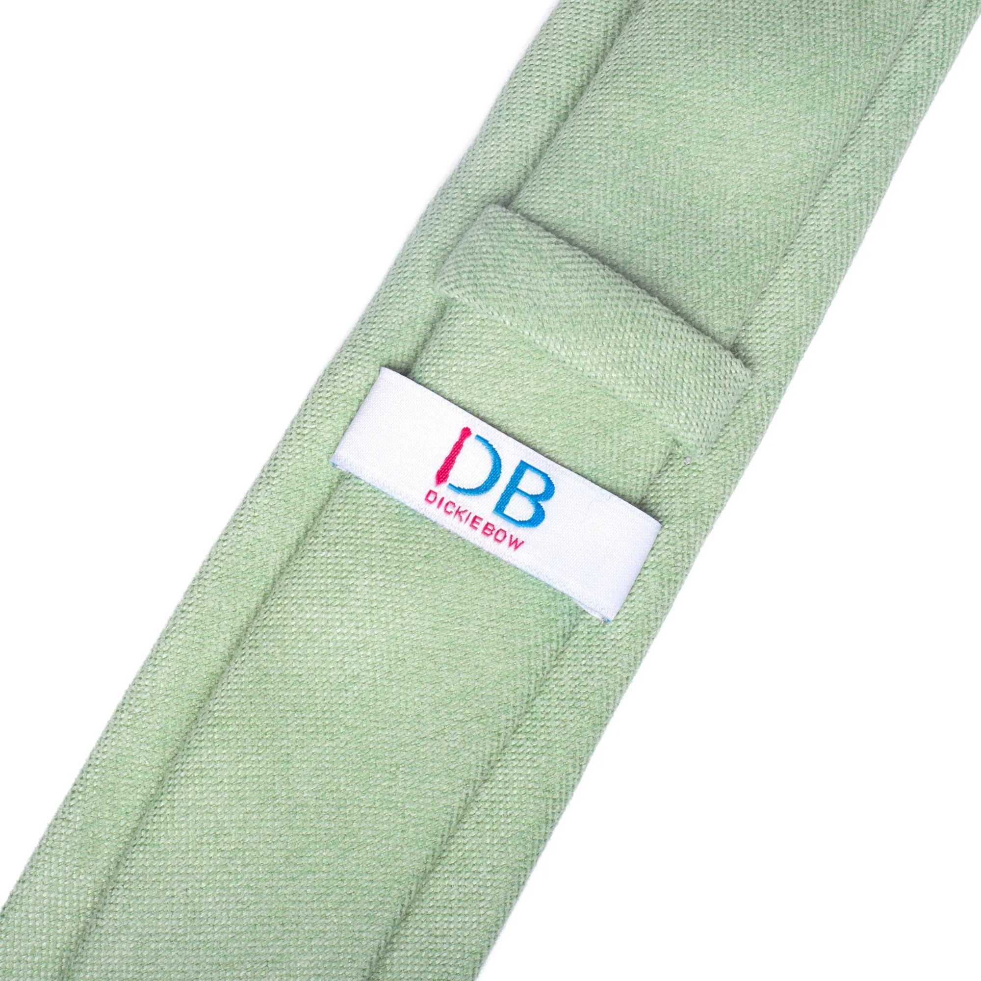 Harrison: Sage Green Cotton Blend Tie and Pink Botanical Floral Pocket Square Set