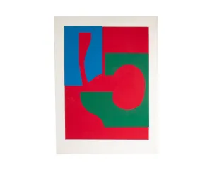 Harry Hilson Signed 1973 “Structure Series #45” Abstract Serigraph Print