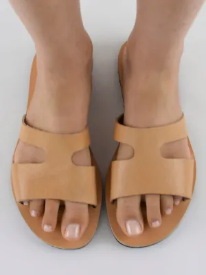 HERA NATURAL LEATHER SANDALS