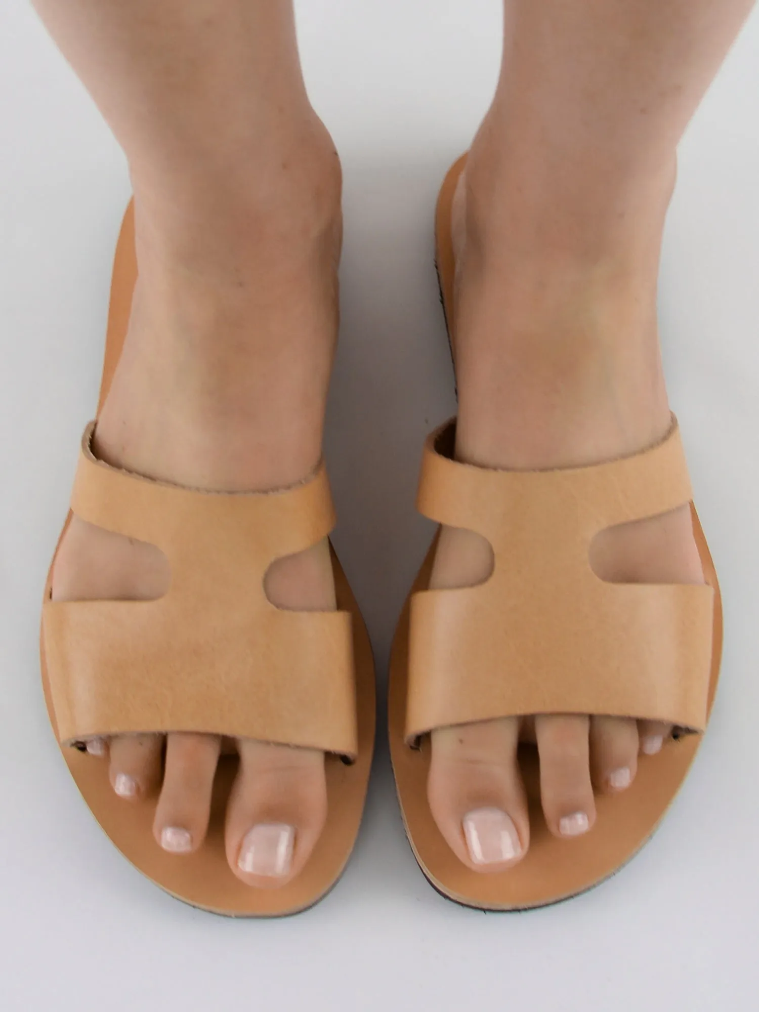 HERA NATURAL LEATHER SANDALS