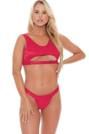 High Cut Wide Strap Bottom