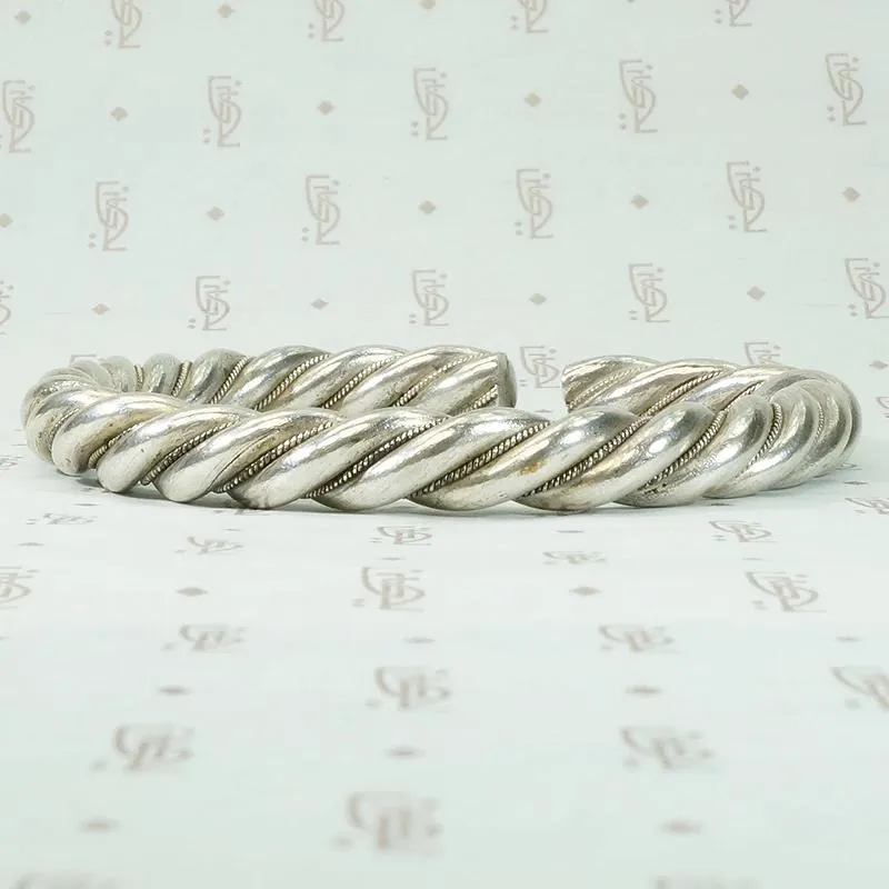 High Grade Silver Open "D" Bangle Bracelet