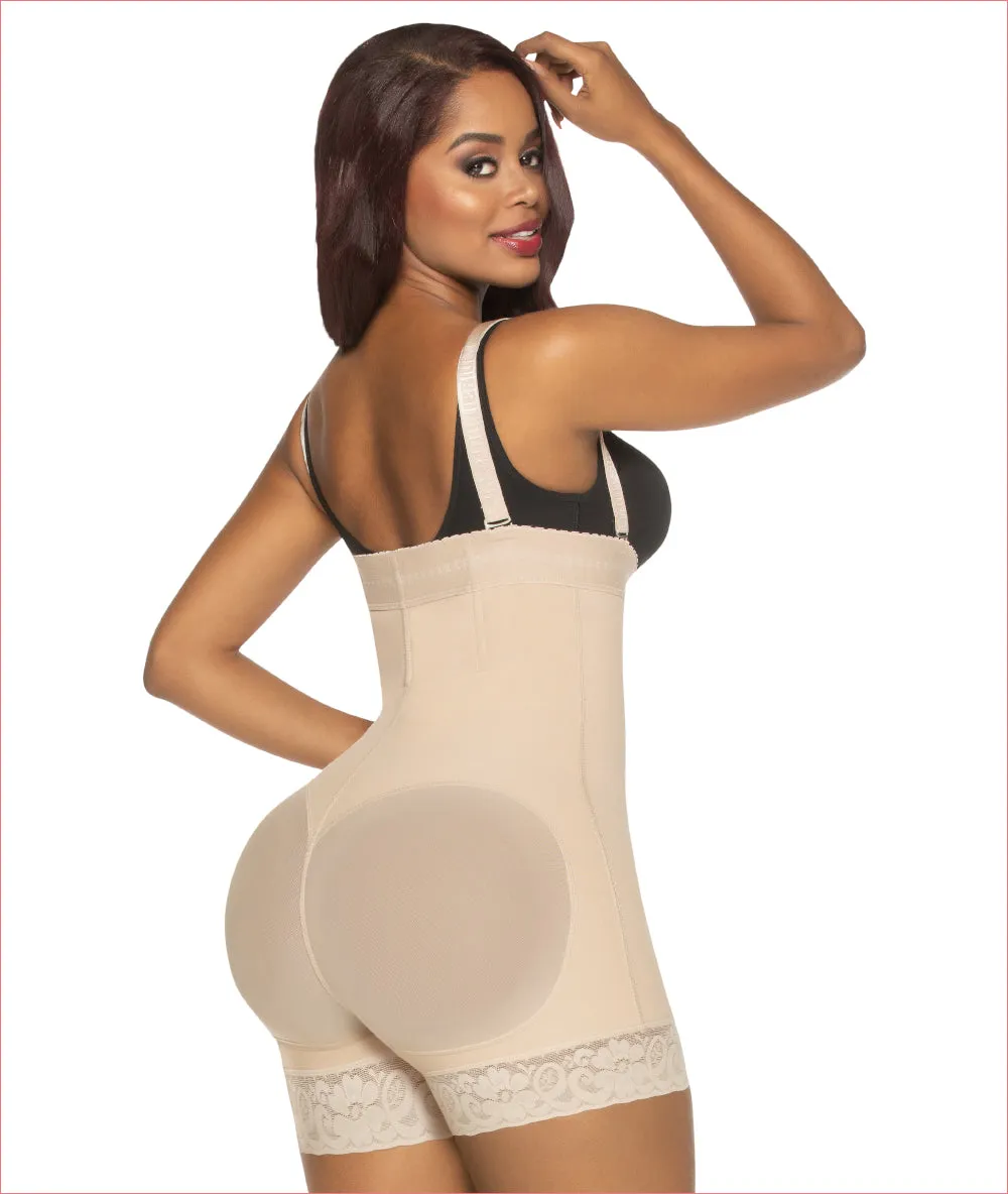High waist push up panty with zipper - Strapless - C4146