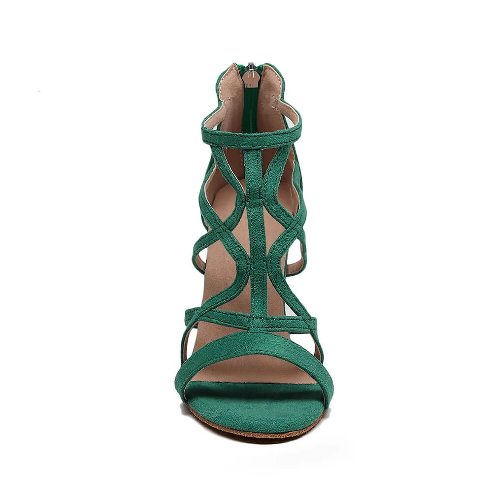 Hollow Open Toe High Heels Casual Boots