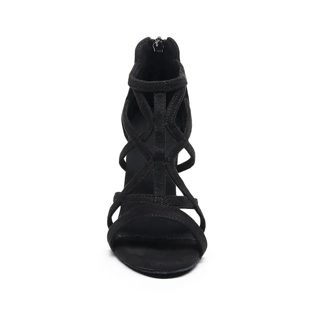 Hollow Open Toe High Heels Casual Boots