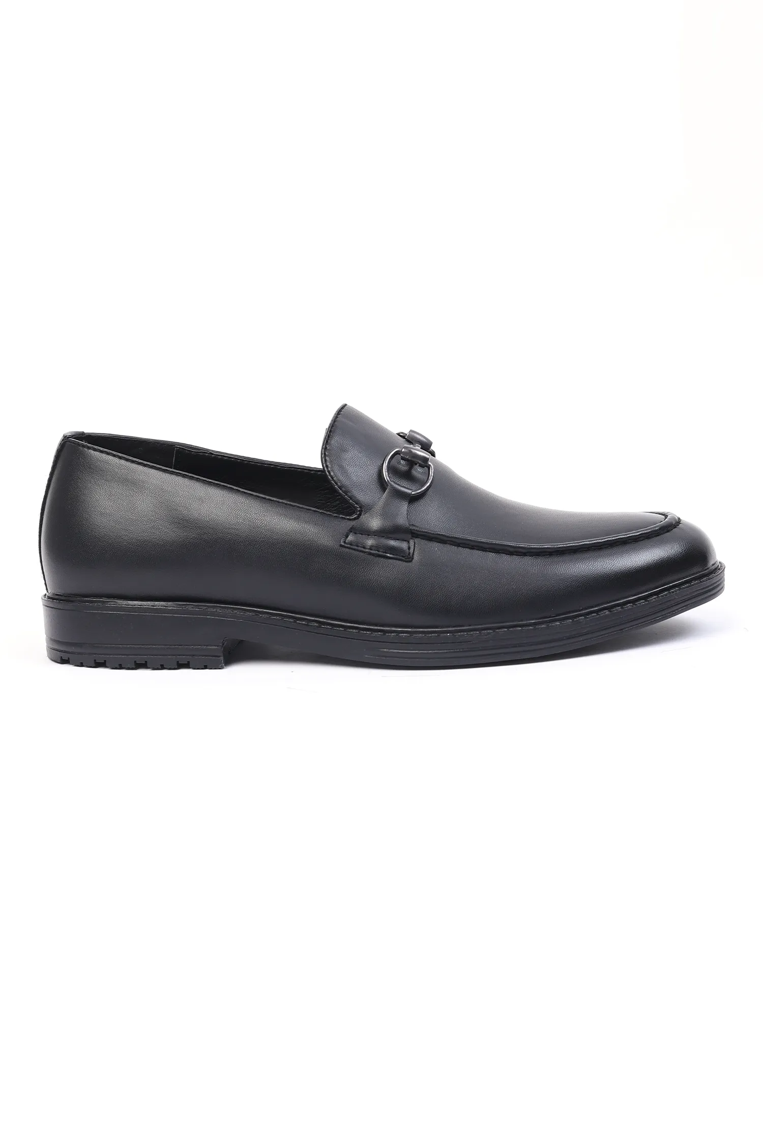 HORSE-BIT BUCKLE LOAFERS-BLACK