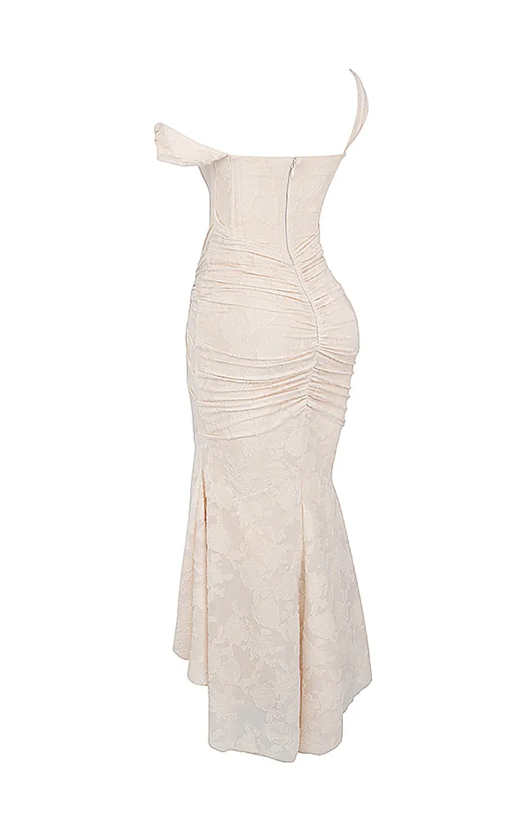 House of CB CESCA 
VINTAGE CREAM FLORAL MAXI DRESS