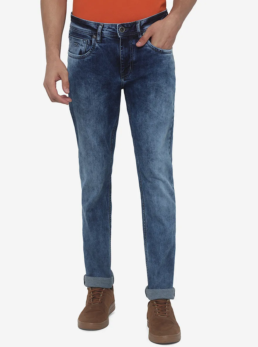 Ice Blue Washed Slim Fit Jeans | JadeBlue