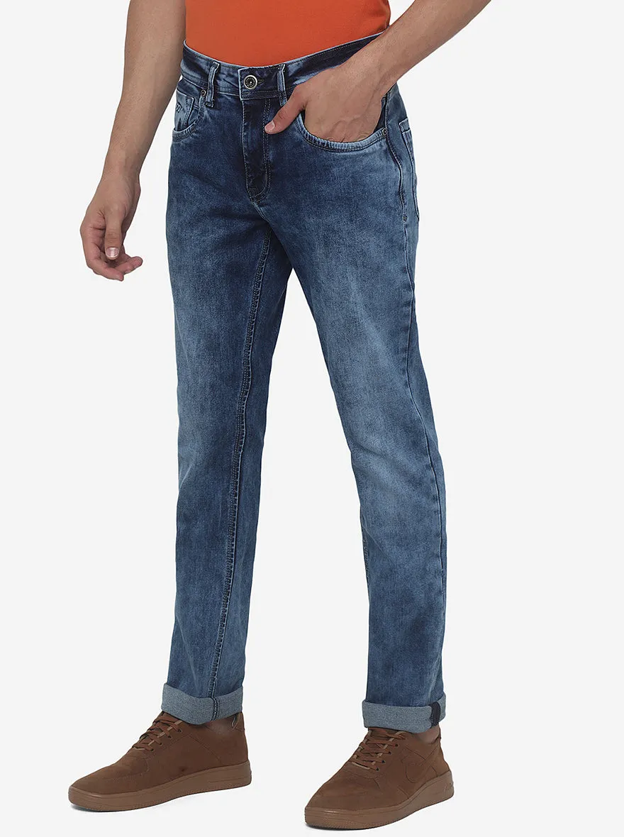 Ice Blue Washed Slim Fit Jeans | JadeBlue