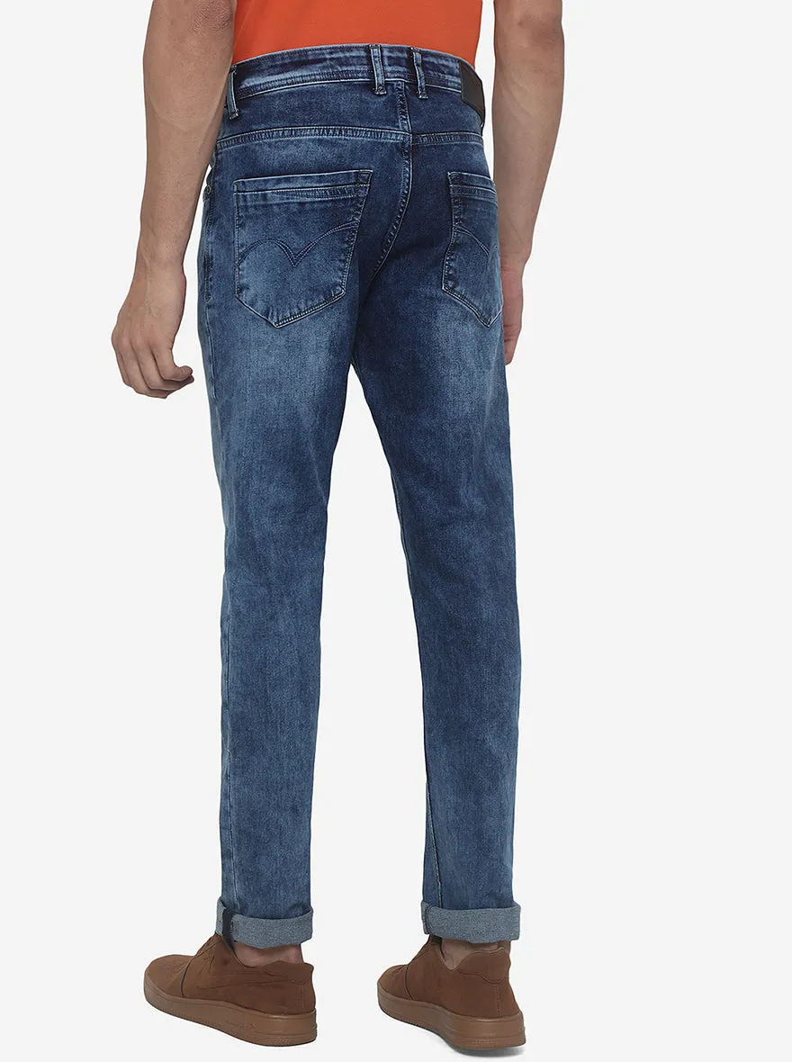 Ice Blue Washed Slim Fit Jeans | JadeBlue