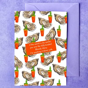 If the world is my oyster… | Love Card