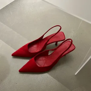 INSTOCK- Suede Shallow Mouth High Heels