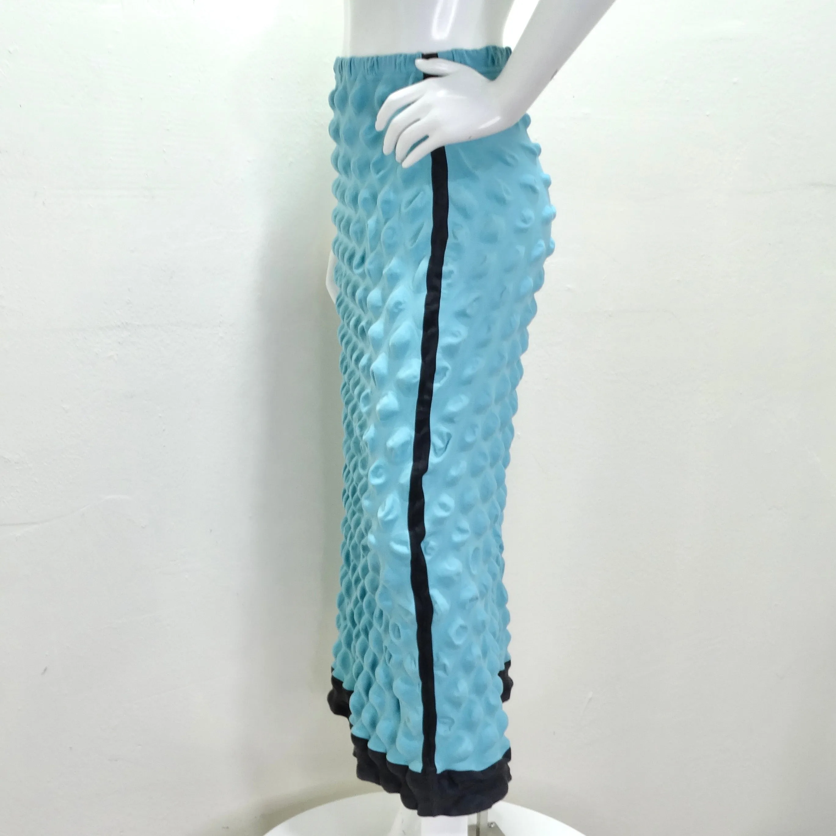 Issey Miyake 1990s Blue Bubble Skirt
