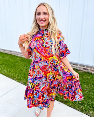Ivy Jane | Popping Paisley Dress