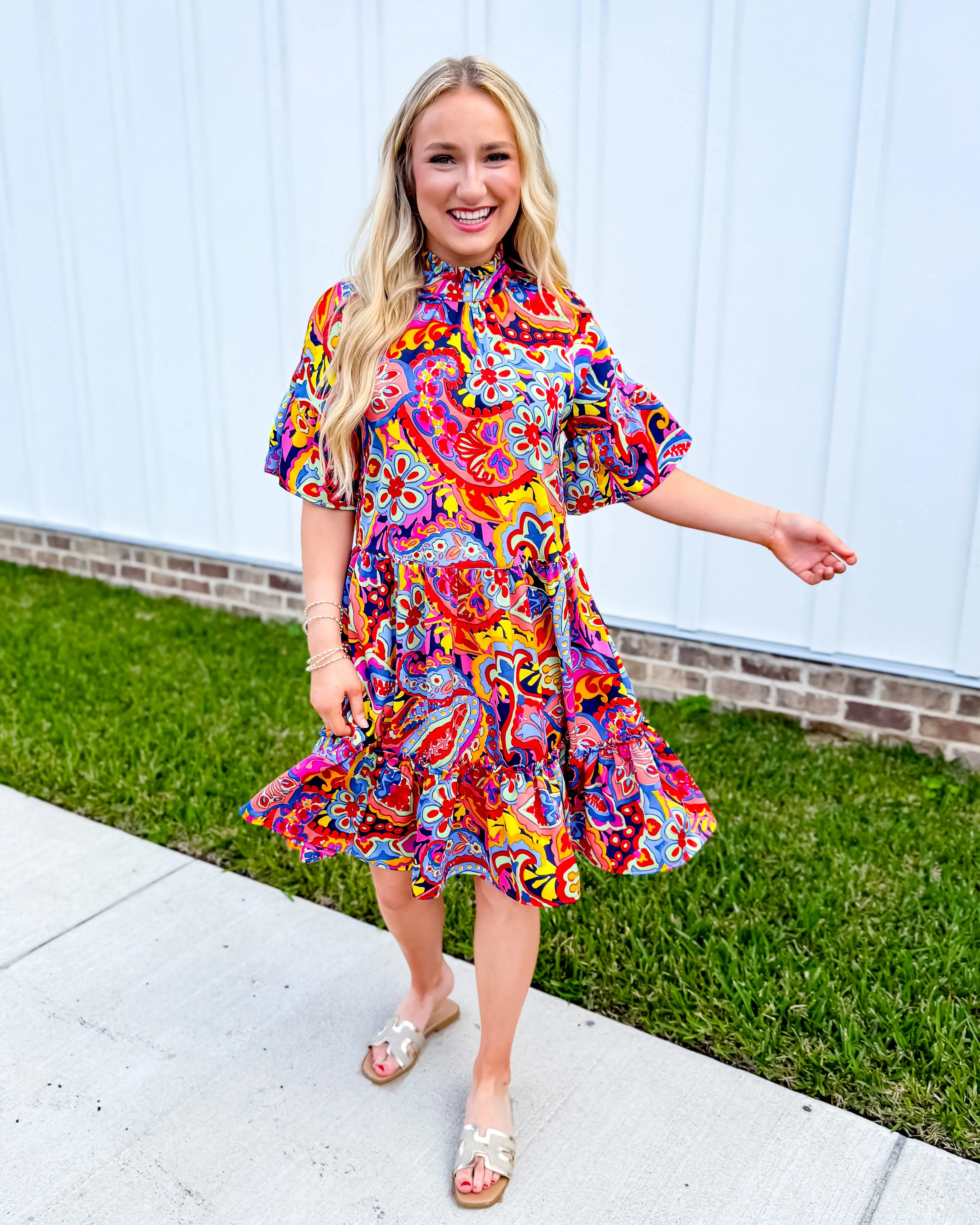 Ivy Jane | Popping Paisley Dress
