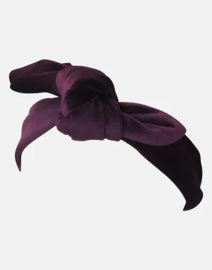 Jane : Plum velvet headband