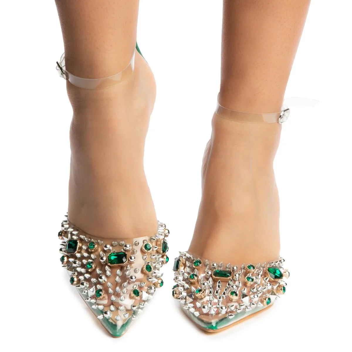Jeweled High Heel