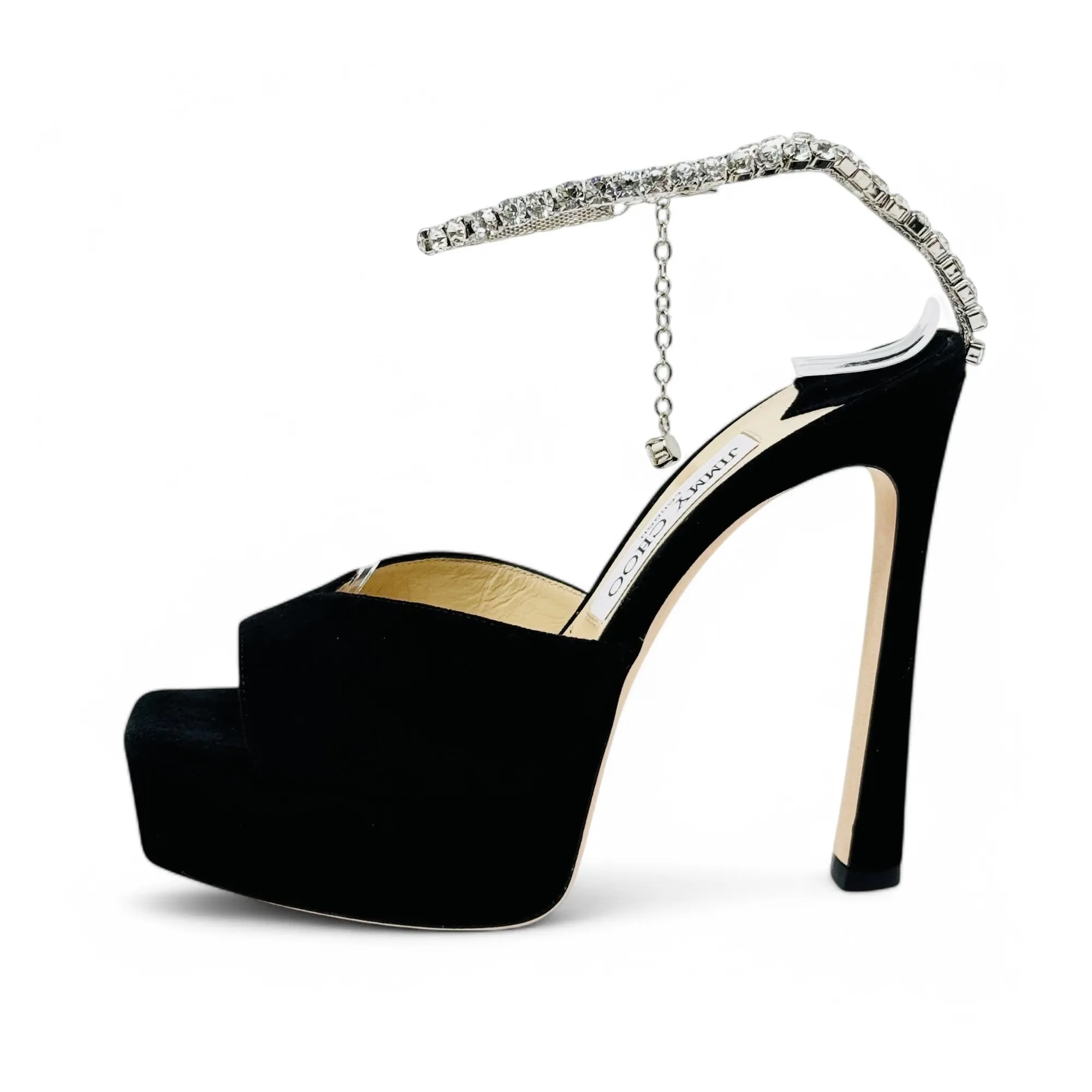Jimmy Choo Black Saeda Sandals 36