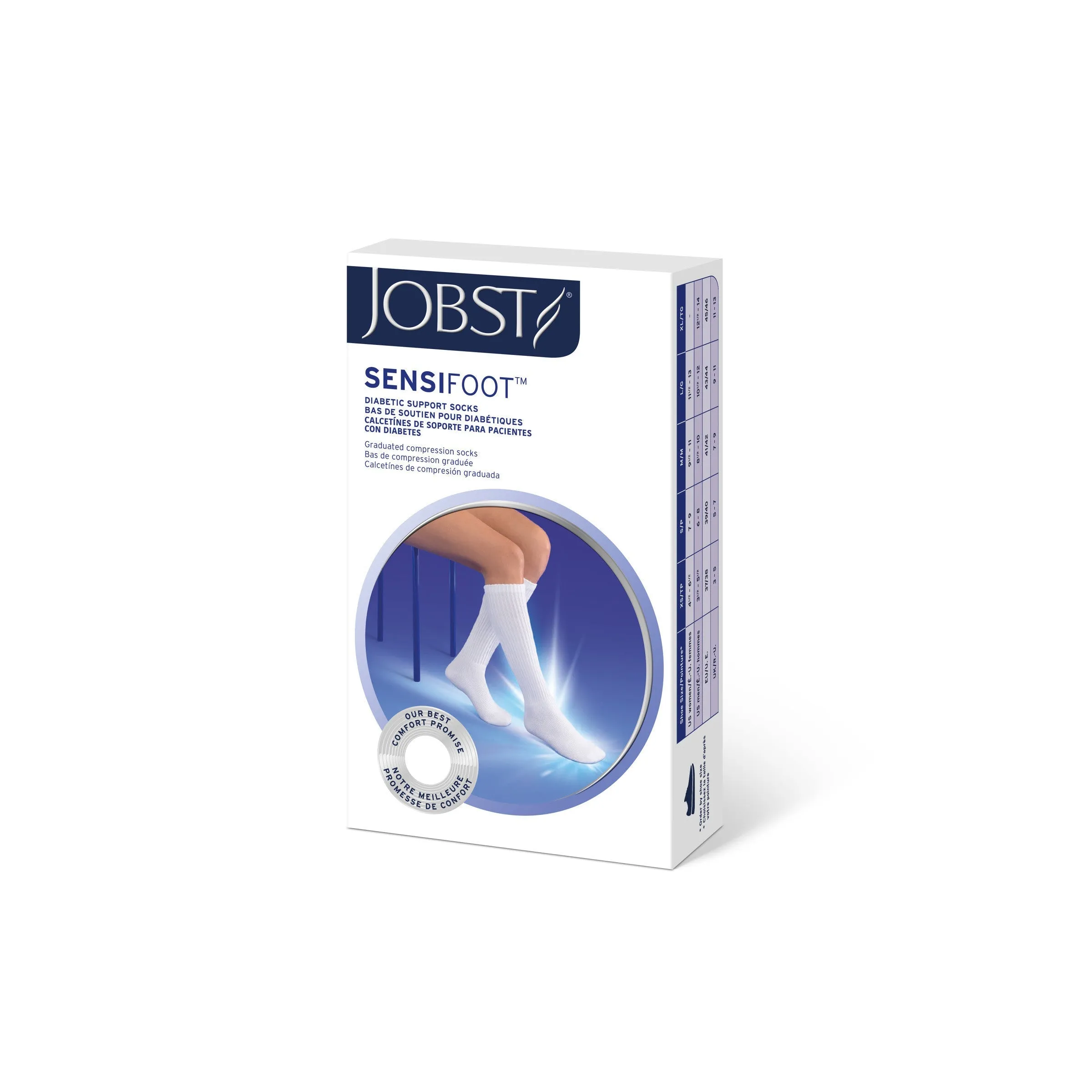 JOBST® Sensifoot Diabetic Compression Knee High 8-15 mmHg