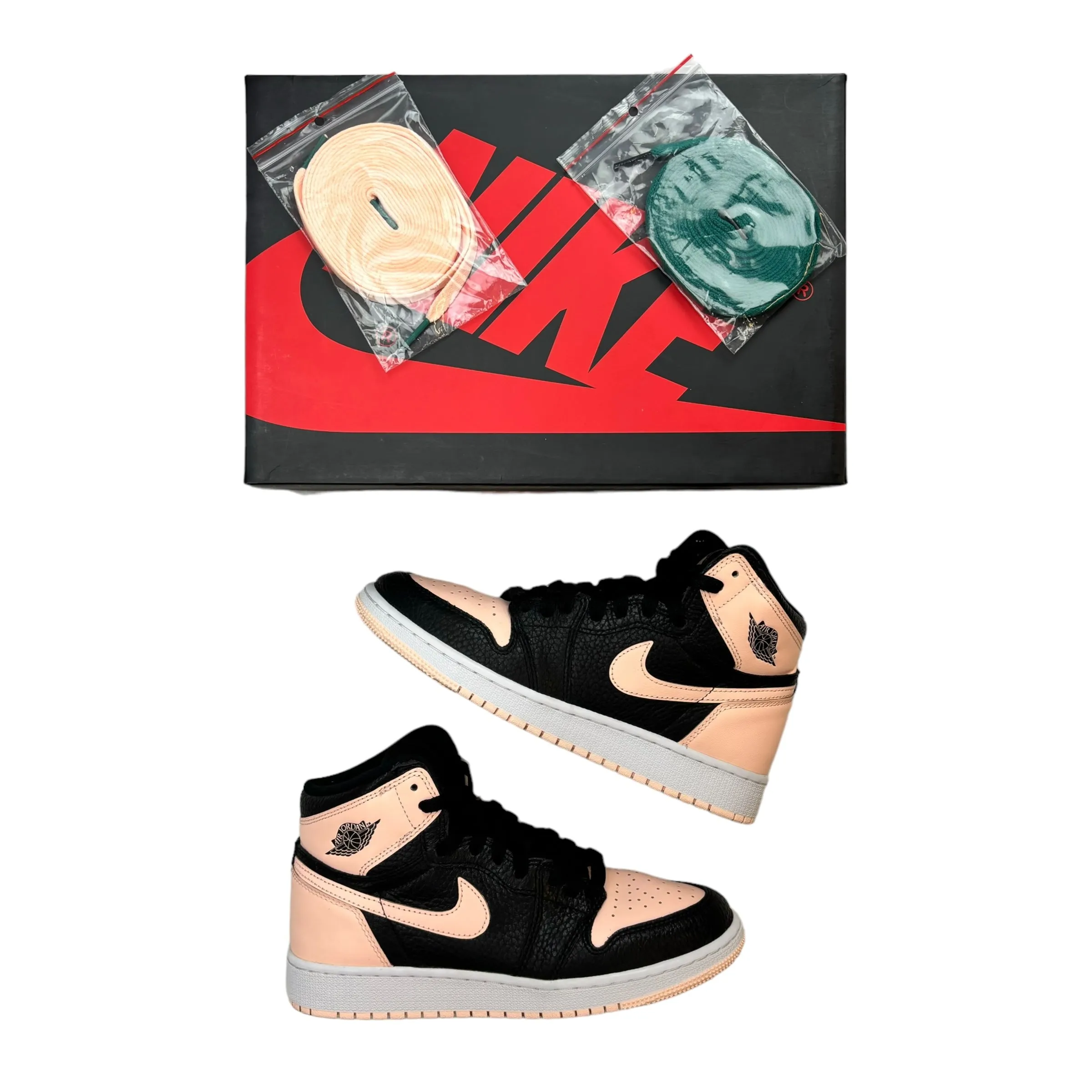 Jordan 1 Retro High Black Crimson Tint (GS) (Used)