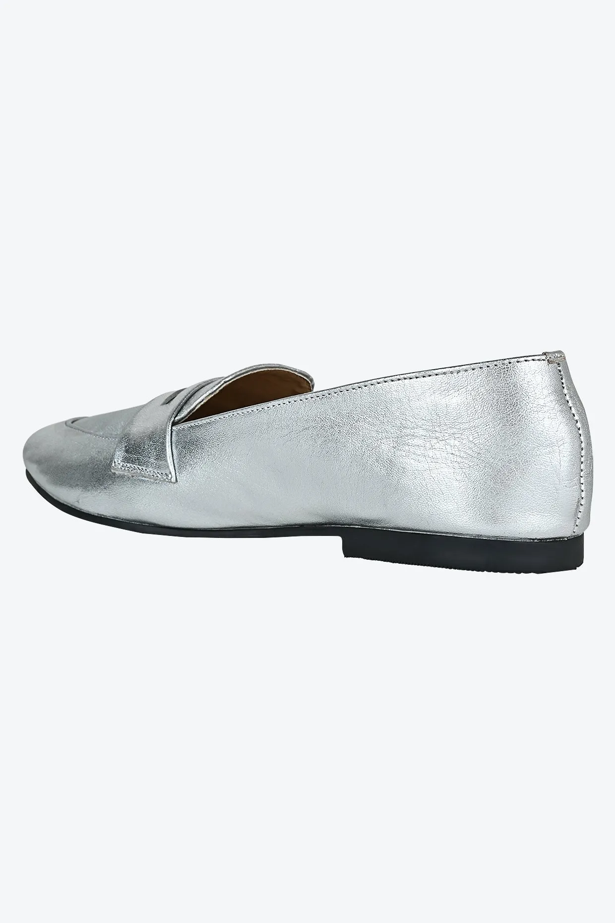 Kate Silver Loafers For Women