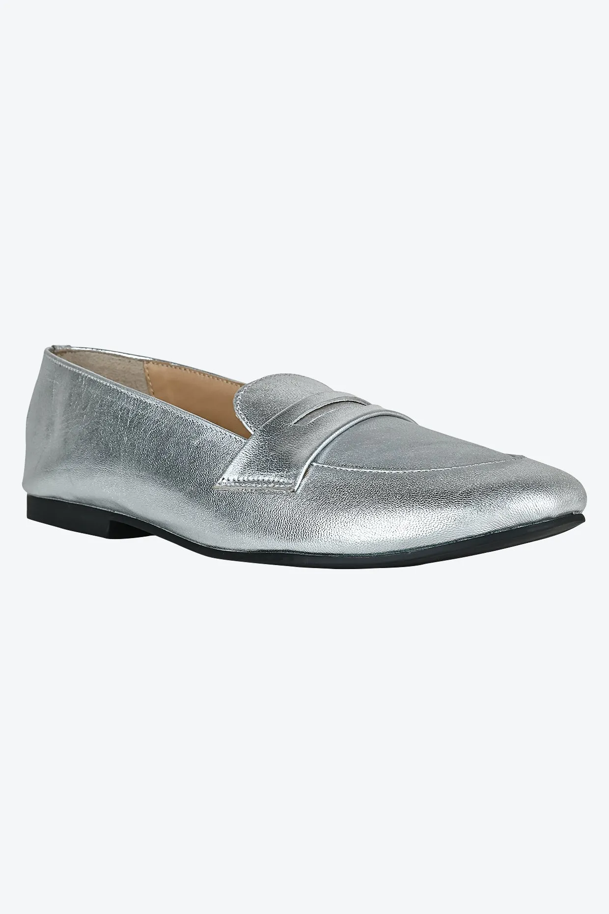Kate Silver Loafers For Women