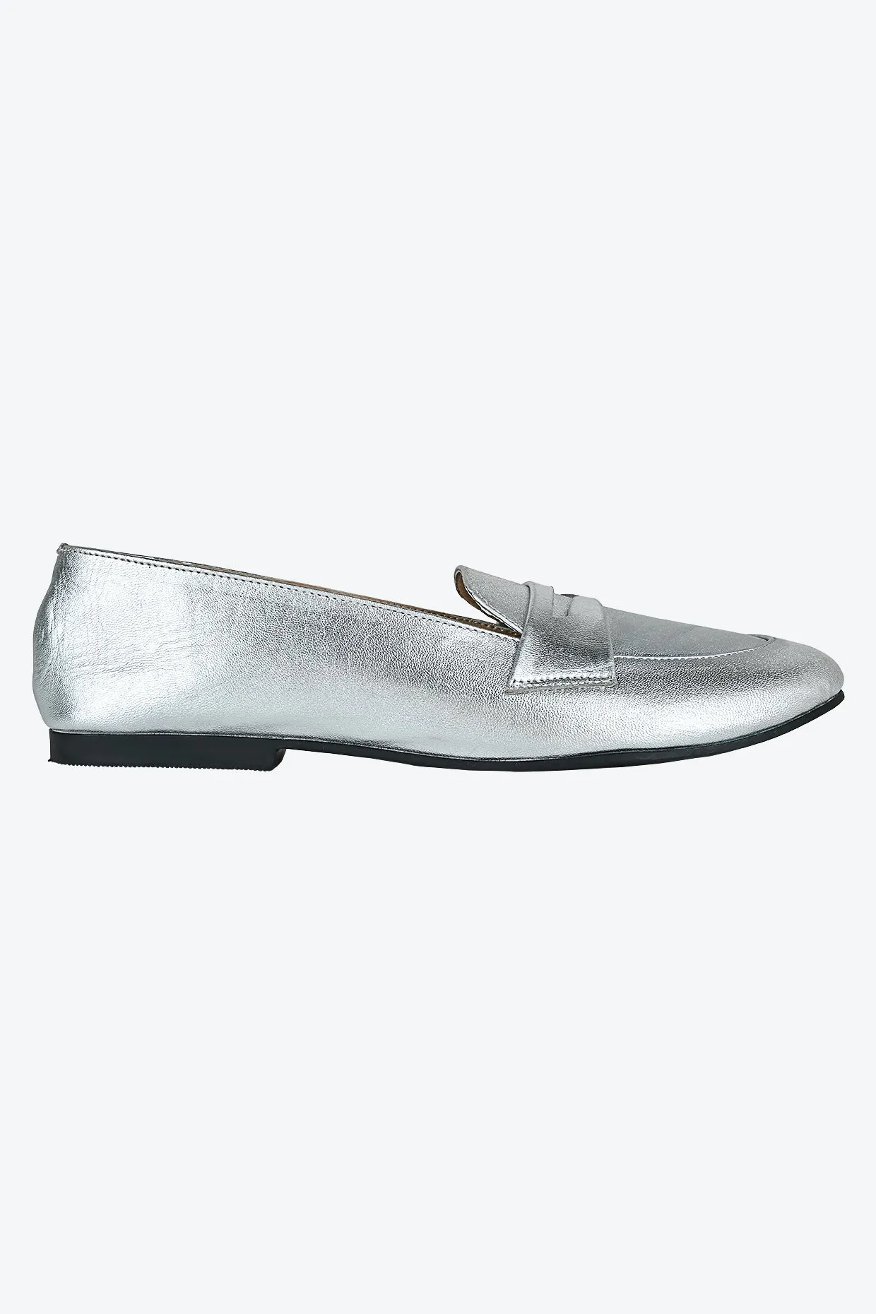 Kate Silver Loafers For Women